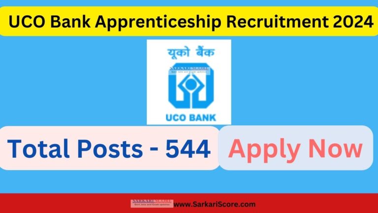 Read more about the article UCO Bank Apprenticeship Recruitment 2024: Total 544 Posts – Apply Now!