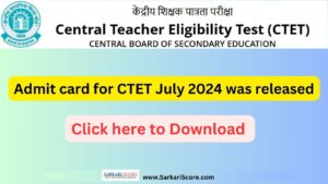 Read more about the article CBSE has released the CTET admit card 2024 | Click to Download