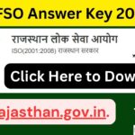 RPSC FSO Answer Key 2024 Out: Click Here to Download!